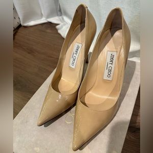 Jimmy Choo Abel Patent Leather Nude Size 36